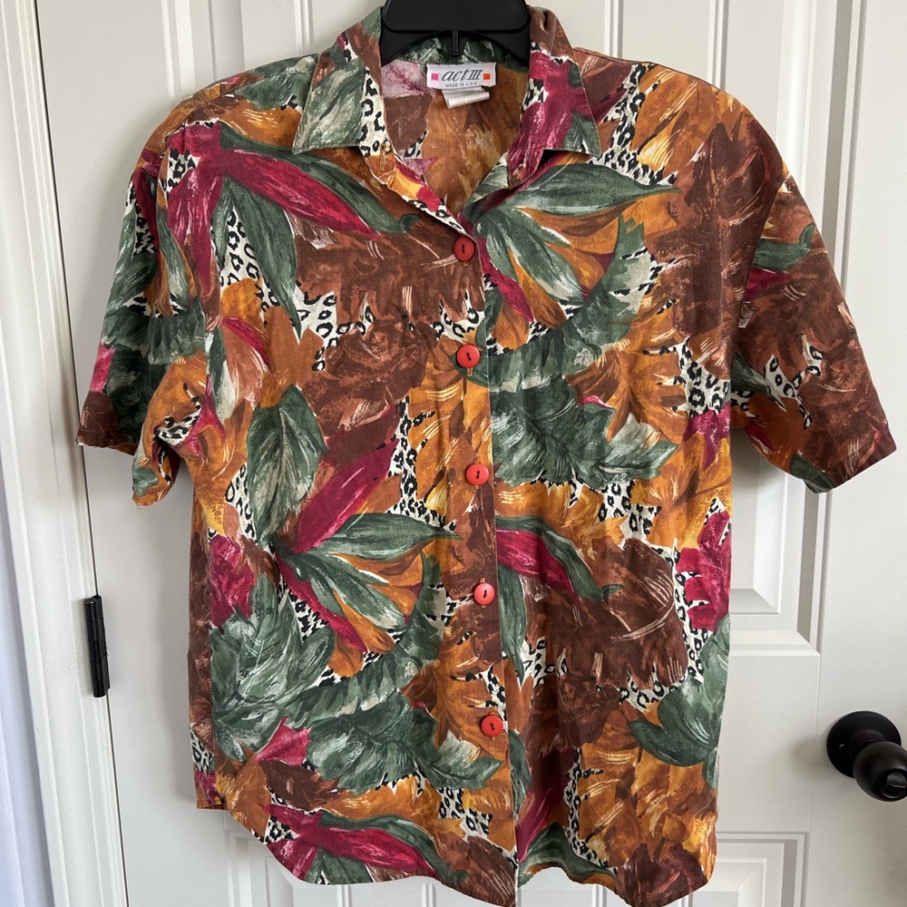 Act II size L vintage button down